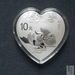 【160406】2016年吉祥文化-并蒂同心30克精制银币