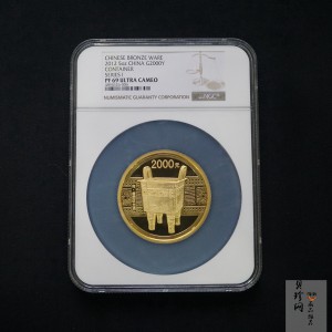 【120601】2012年青铜器第（1）组-商·兽面纹方鼎5盎司精制金币