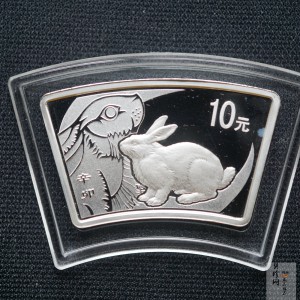 【070802】2008年鼠年生肖1盎司扇银币