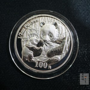 【050112】2005年熊猫1/2盎司精制钯币