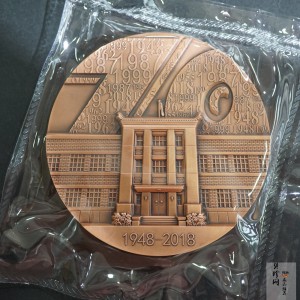 【189560】2018年人民币发行70周年80mm纪念大铜章