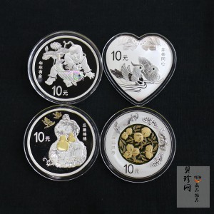 【169060】2016年吉祥文化30克精制银币4枚一套