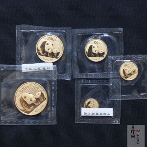 【119050】2011年熊猫普制金币5枚一套