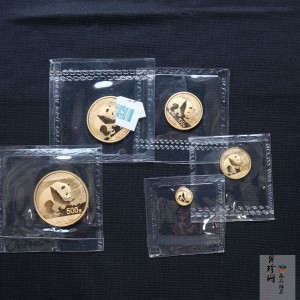 【169170】2016年熊猫普制金币5枚一套