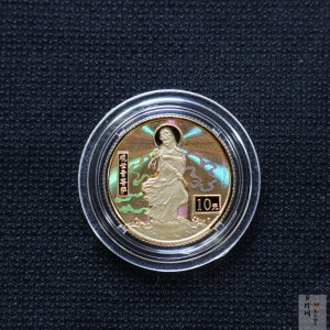【000501】2000年观音幻彩纪念金币1/10盎司幻彩精制金币
