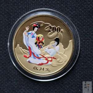 【050702】2005年中国古典文学名著《西游记》第（3）组-收月兔图1/2盎司精制彩金币