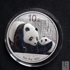 【101408】2011年熊猫1盎司普制银币