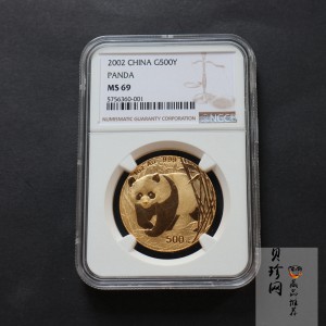 【020101】2002年熊猫1盎司普制金币
