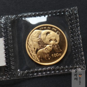 【040103】2004版熊猫金纪念币-母子熊猫1/4盎司普制金币