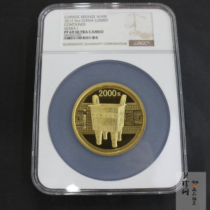【120601】2012年青铜器第（1）组-商·兽面纹方鼎5盎司精制金币