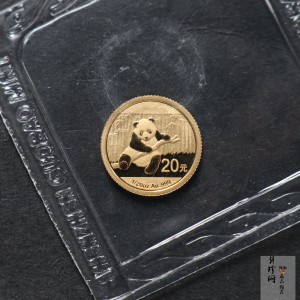【140101】2014年熊猫1/20盎司普制金币