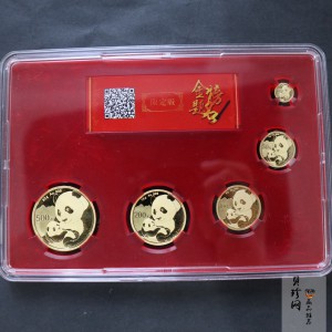 【199820】2019年熊猫套金猫5枚一套金榜题名高考版