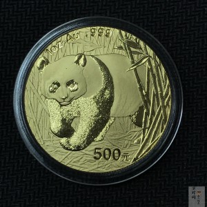 【020101】2002年熊猫1盎司普制金币
