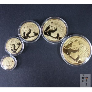 【159060】2015年熊猫普制金币5枚一套