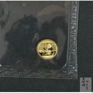【170101】2017年熊猫1克普制金币
