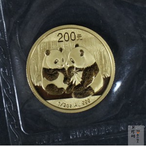 【090104】2009年熊猫1/2盎司普制金币