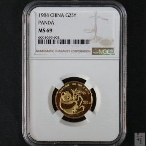 【840103】1984年熊猫1/4盎司普制金币
