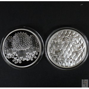 【039190】2003年环境保护——植树节1盎司精制银币2枚一套