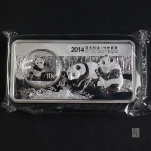 【149400】2014年宝泉钱币国宝熊猫1000克银条