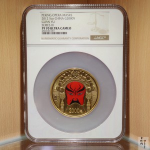【120501】2012年京剧脸谱第（3）组-关羽5盎司精制彩金币