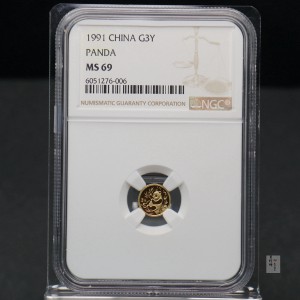 【910112】1991年1克熊猫普制金币