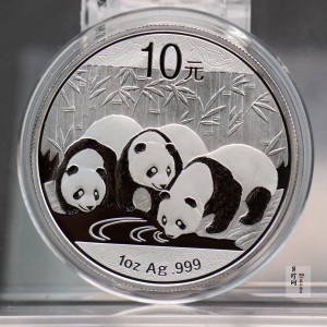 【130108】2013年熊猫1盎司普制银币