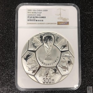【050302】2006年德国世界杯足球赛1公斤精制银币