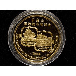 【889220】1988年旧金山国际钱币展销会1盎司金章