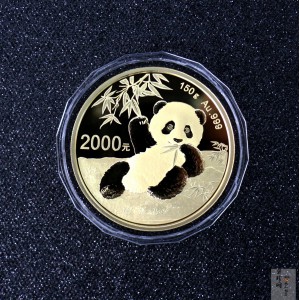 【200108】2020版熊猫金银纪念币150克圆形金币