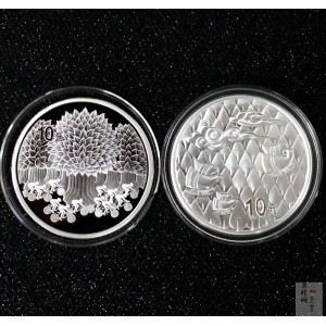 【039190】2003年环境保护——植树节1盎司精制银币2枚一套