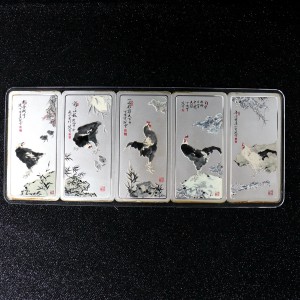 【169650】2016年五吉图生肖500g纪念银条