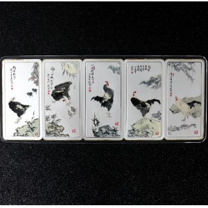 【169650】2016年五吉图生肖500g纪念银条