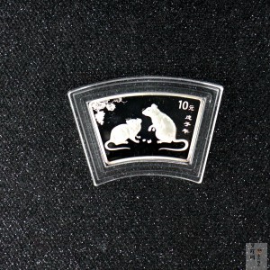 【070802】2008年鼠年生肖1盎司扇银币