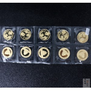 【210101】2021年熊猫30克普制金币