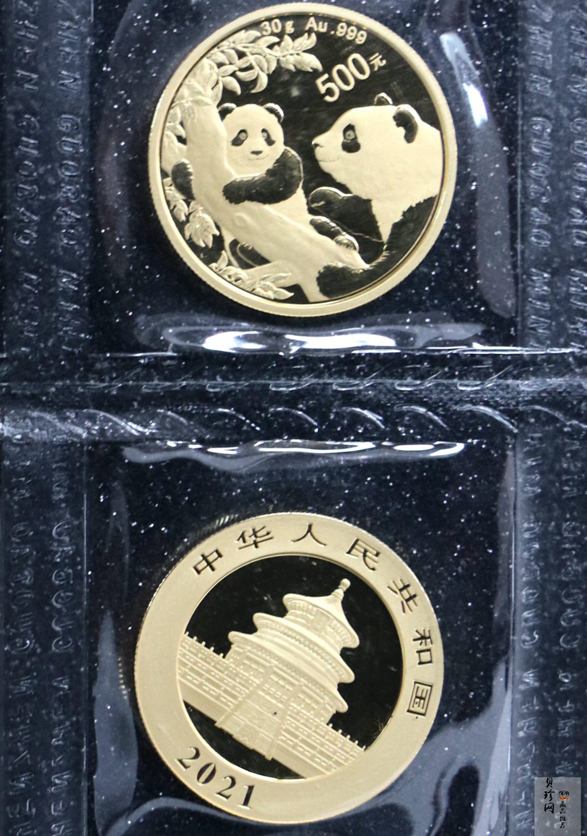 【210101】2021年熊猫30克普制金币