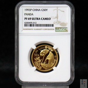 【930106】1993年熊猫1/2盎司精制金币