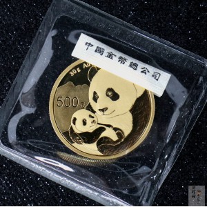 【190105】2019版熊猫金银纪念币30克圆形金质纪念币