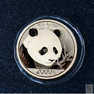 【180108】2018年熊猫150克精制金币