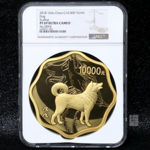 【181414】2018年戊戌狗年生肖1公斤梅花金币
