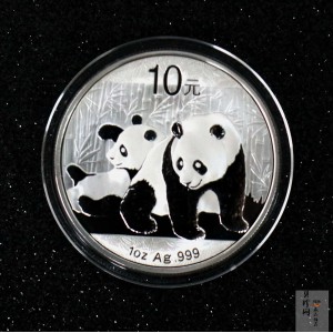 【100108】2010年熊猫1盎司普制银币