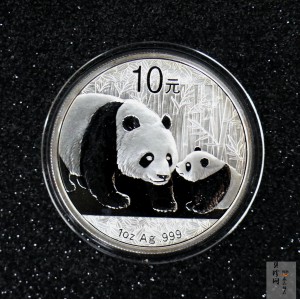 【101408】2011年熊猫1盎司普制银币