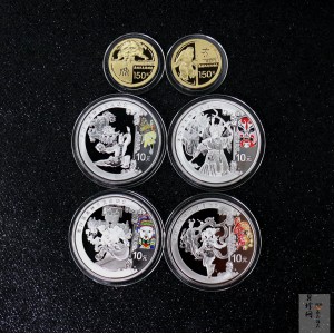 【089290】2008年第29届奥林匹克运动会第（3）组精制金银币6枚一套