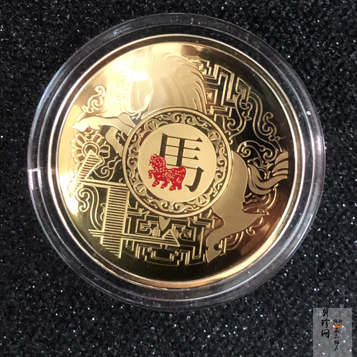 【149490】马年贺岁50克金盘