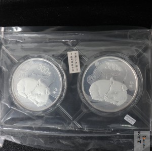 【191121】2019中国己亥（猪）年金银纪念币1公斤圆形银质纪念币