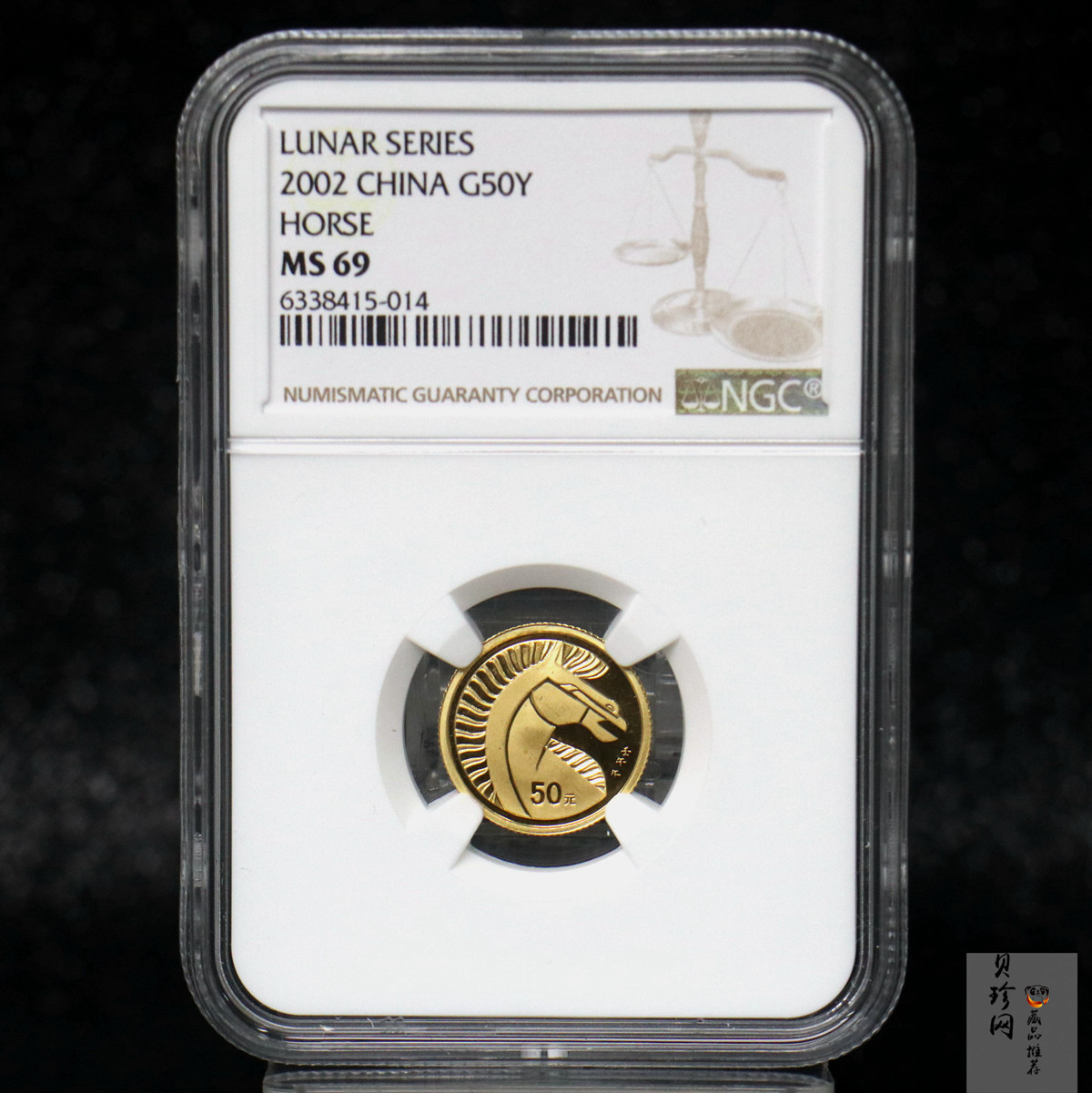 【020306】2002中国壬午（马）年金银纪念币-骏马1/10盎司普制金币