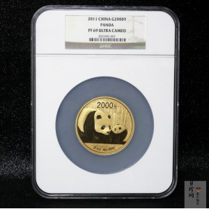 【101406】2011年熊猫5盎司精制金币