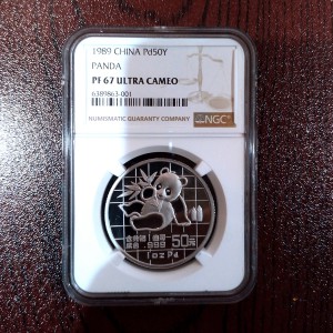 【890116】1989版熊猫1盎司精制钯币