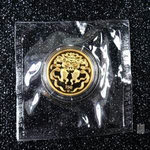 【030301】2003年中国民俗——春节金纪念币-春节吉祥装饰图1/3盎司精制金币