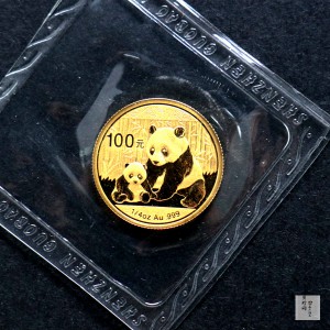 【120103】2012年熊猫1/4盎司普制金币