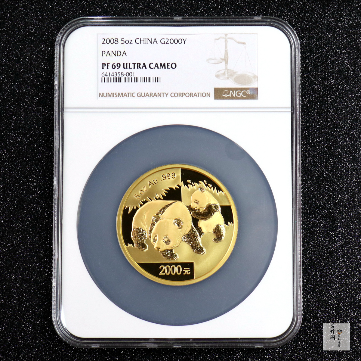 【080107】2008年熊猫5盎司精制金币
